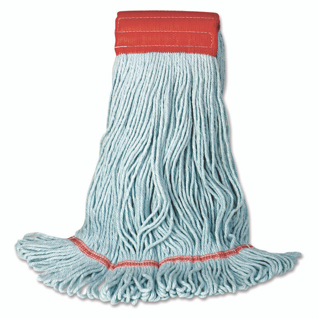 BOARDWALK 1400MEA EchoMop with Looped-End Wet Head, Cotton/Rayon/Synthetic, Medium, Blue