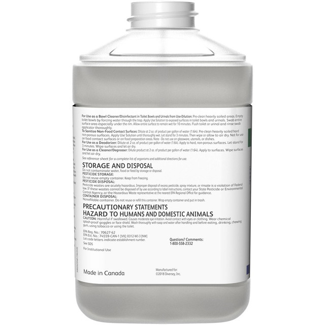 Diversey, Inc Diversey 5549211 Diversey Alpha-HP Multi Disinfectant Cleaner Diversey, Inc Diversey 5549211 Diversey Alpha-HP Multi Disinfectant Cleaner