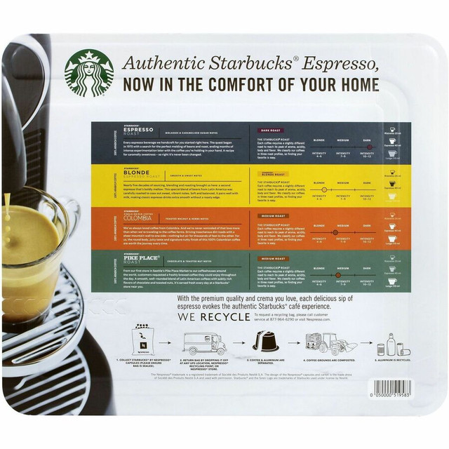 Green Rabbit 22001153 Green Rabbit Pod Starbucks Nespresso Pods Variety Pack