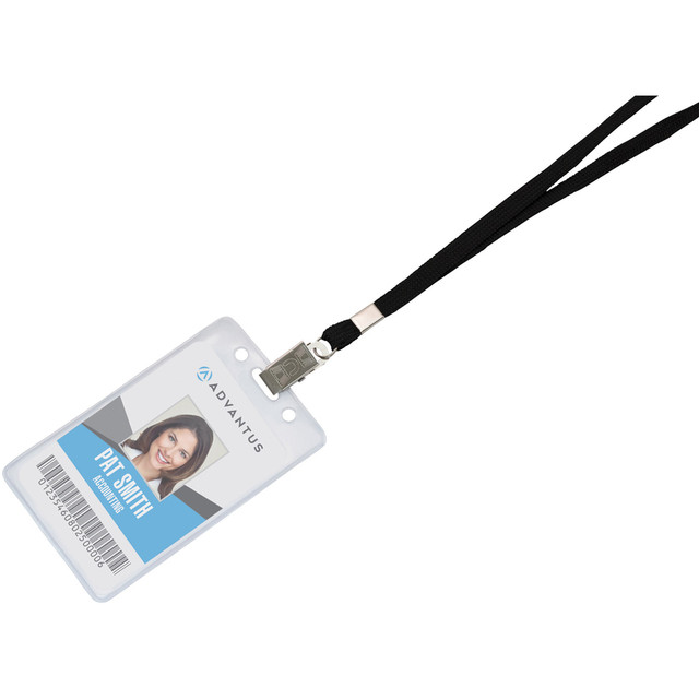 Advantus Corp Advantus 75403 Advantus 36" Deluxe Breakaway Neck Lanyard with Badge Clip