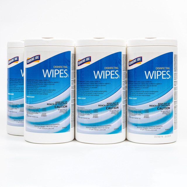 Genuine Joe W75F Genuine Joe Disinfecting Wipes Genuine Joe W75F Genuine Joe Disinfecting Wipes