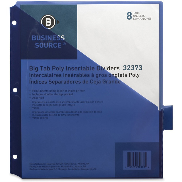 Business Source 32373 Business Source Double Pocket Index Dividers