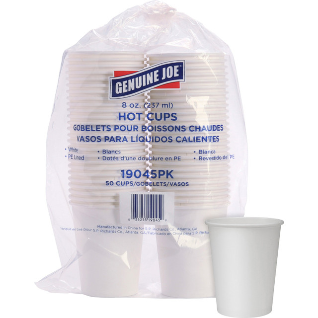 Genuine Joe 19045CT Genuine Joe 8 oz Disposable Hot Cups