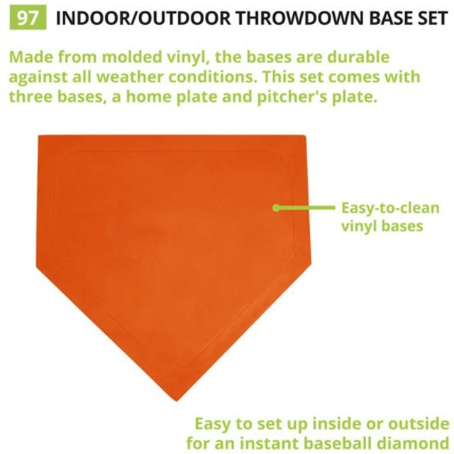Champion Sports 97 Champion Sports Indoor/Outdoor Throwdown Base Set Orange