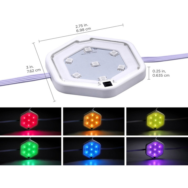 Amax Inc Bostitch LEDUCPUCK3RG Bostitch Color-Changing LED Puck Light Kit