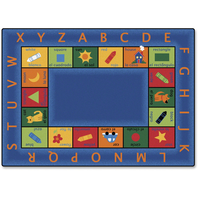 Carpets for Kids 9512 Carpets for Kids Bilingual Colorful Rectangle Rug