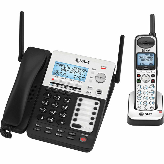 VTech Holdings, Ltd AT&T SB67138 AT&T SynJ SB67138 DECT Cordless Phone - Silver VTech Holdings, Ltd AT&T SB67138 AT&T SynJ SB67138 DECT Cordless Phone - Silver