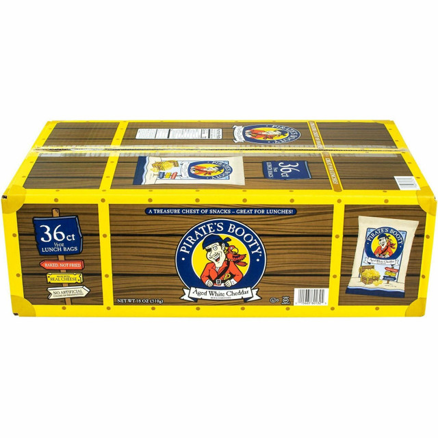 Green Rabbit 22000092 Green Rabbit Pirate's Booty White Cheddar Puffs