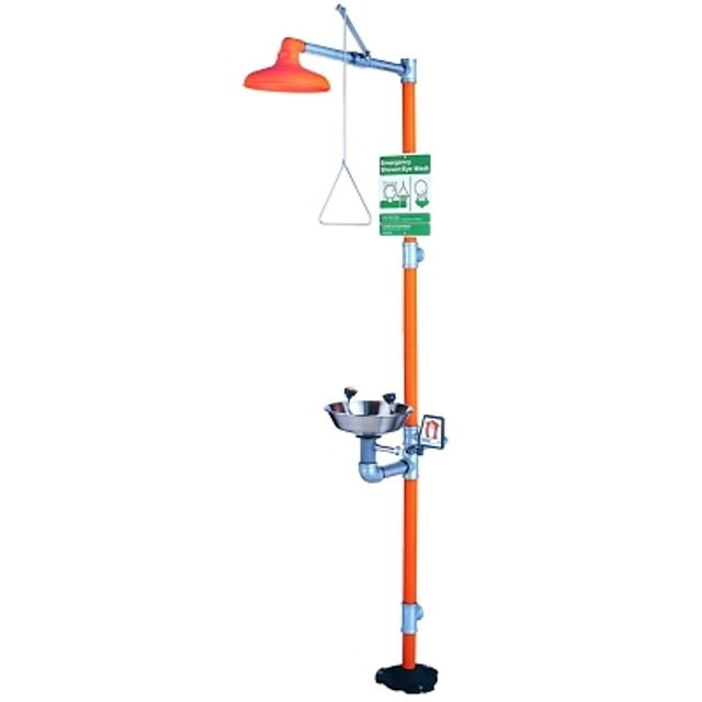 Guardian Equipment Eye Wash & Shower Station, 11-1/8 in Bowl dia Guardian Equipment Eye Wash & Shower Station, 11-1/8 in Bowl dia
