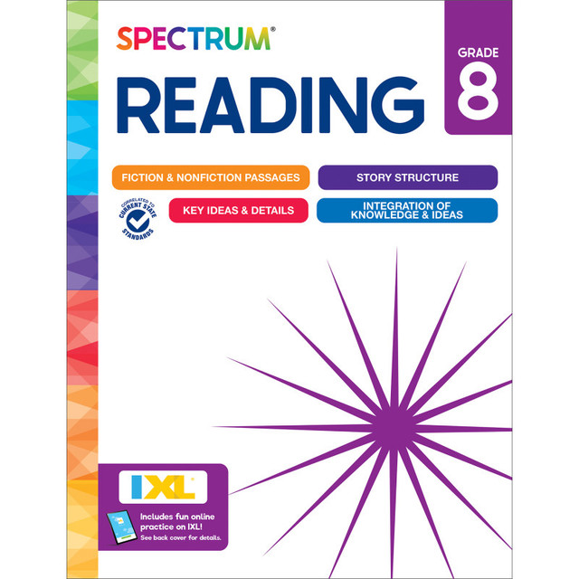CARSON DELLOSA EDUCATION Spectrum® Spectrum Reading Workbook, Grade 8 CARSON DELLOSA EDUCATION Spectrum® Spectrum Reading Workbook, Grade 8