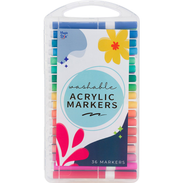 THE PENCIL GRIP Magic Stix™ Washable Acrylic Markers, Assorted, 36 Pack THE PENCIL GRIP Magic Stix™ Washable Acrylic Markers, Assorted, 36 Pack