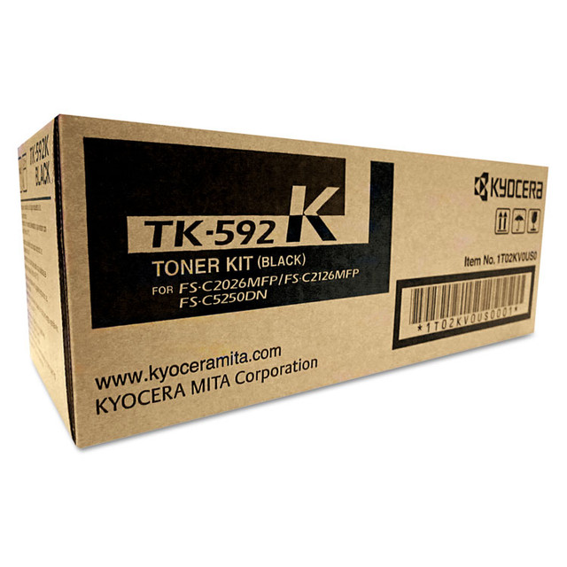 MITA Kyocera TK592K TK592K Toner, 7,000 Page-Yield, Black