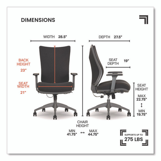 THREESIXTY GROUP Sharper Image® 60097BLK Revive Shiatsu Ergonomic Mesh Swivel Massage Chair, Supports Up to 275 lbs, 19.75" to 22.75" Seat Height, Black Seat/Back