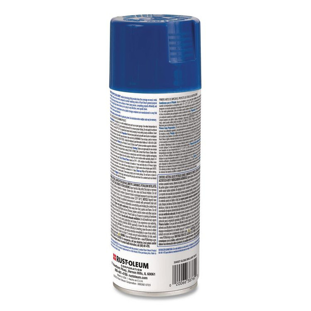 RUST-OLEUM CORPORATION 334027 Painter's Touch 2X Ultra Cover Spray Paint, Gloss Brilliant Blue, 12 oz Aerosol Can, 6/Carton