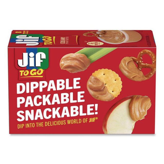 J.M. SMUCKER CO. Jif® 65642 Creamy Peanut Butter Cups, 1.1 oz Cup, 8/Box