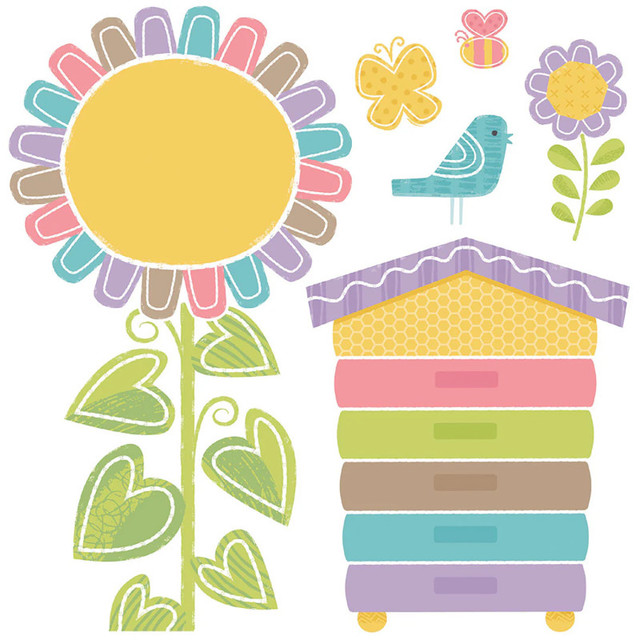 TREND ENTERPRISES INC. TREND Rainbow Garden Bulletin Board Set TREND ENTERPRISES INC. TREND Rainbow Garden Bulletin Board Set