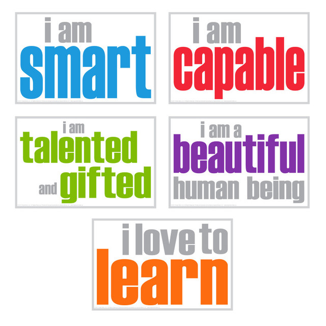 INSPIRED MINDS Inspired Minds Self-Esteem Posters, Pack of 5