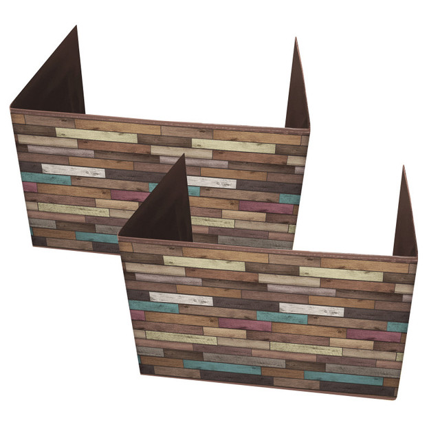 TEACHER CREATED RESOURCES Teacher Created Resources® Reclaimed Wood Design Privacy Screen, Pack of 2