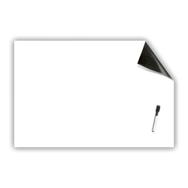 FLIPSIDE Flipside Products Repositionable Whiteboard Stickable with Dry Erase Marker, 24" x 36"