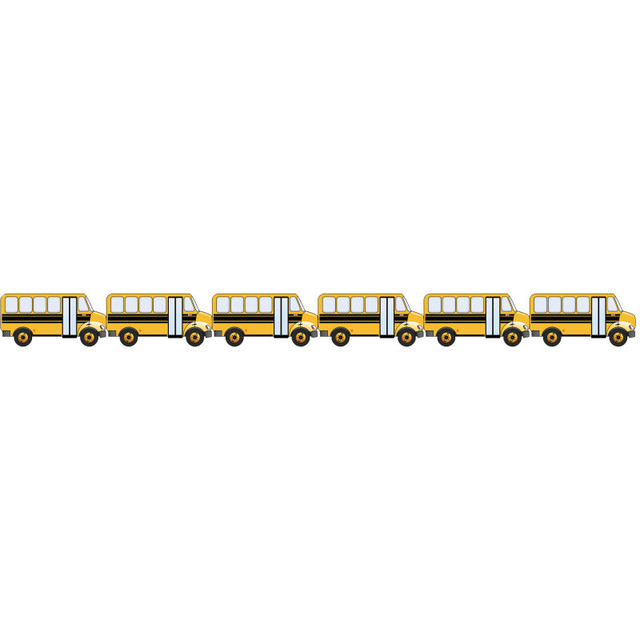 HYGLOSS PRODUCTS INC. Hygloss® School Bus Die Cut Border, 12 Strips/36 Feet