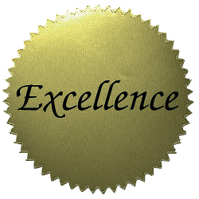 FLIPSIDE Hayes Publishing 2" Excellence Gold Stickers, 50 Per Pack