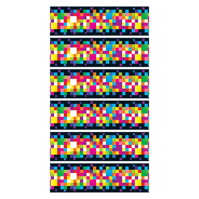 TREND ENTERPRISES INC. TREND Pixels Bolder Borders, 35.75 Feet Per Pack, 6 Packs