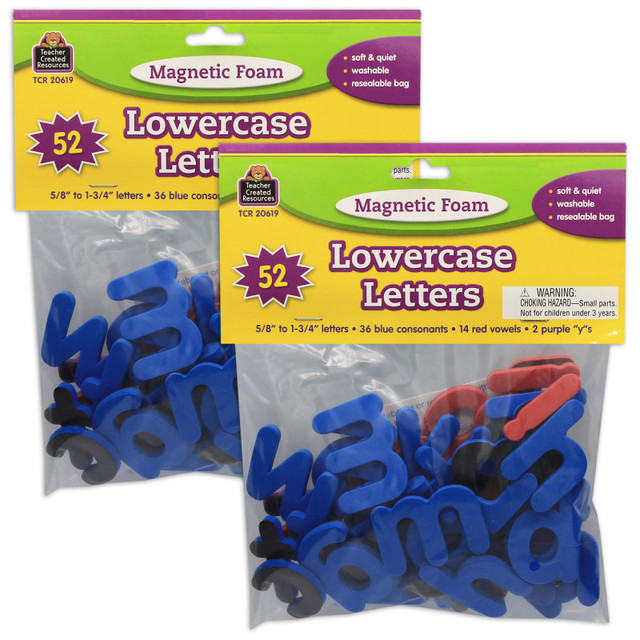 TEACHER CREATED RESOURCES Teacher Created Resources® Magnetic Foam Lowercase Letters, 2 Sets