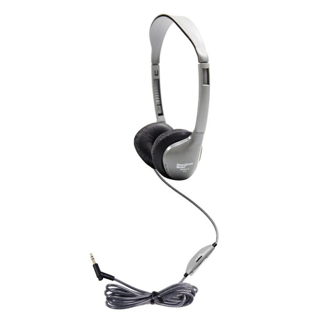 HAMILTON ELECTRONICS VCOM HamiltonBuhl® SchoolMate™ On-Ear Stereo Headphone with Leatherette Cushions and In-Line Volume Control