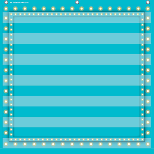 TEACHER CREATED RESOURCES Teacher Created Resources® Light Blue Marquee 7 Pocket Chart (28" x 28")