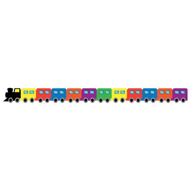 HYGLOSS PRODUCTS INC. Hygloss® Train Die-Cut Border, 12 Strips/36 Feet