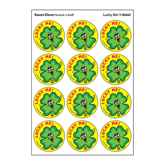 TREND ENTERPRISES INC. TREND Lucky Me!/ Sweet Clover Scent Stickers, 24 ct.