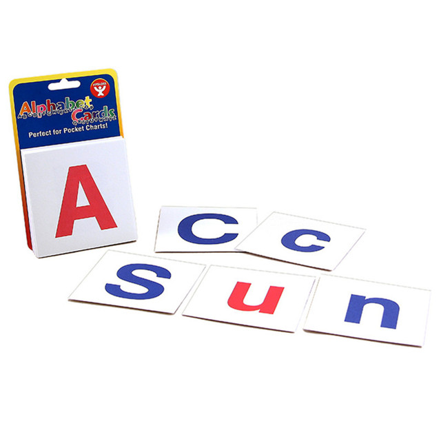 HYGLOSS PRODUCTS INC. Hygloss® Upper Case & Lower Case Alphabet Cards, 60 Cards
