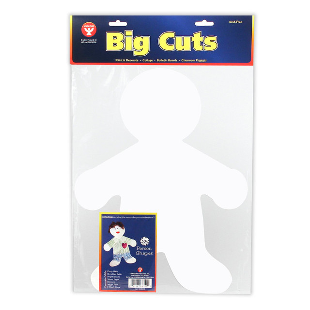 HYGLOSS PRODUCTS INC. Hygloss® 16" Me Kid Big Cut-Outs Paper Shape, Pack of 25