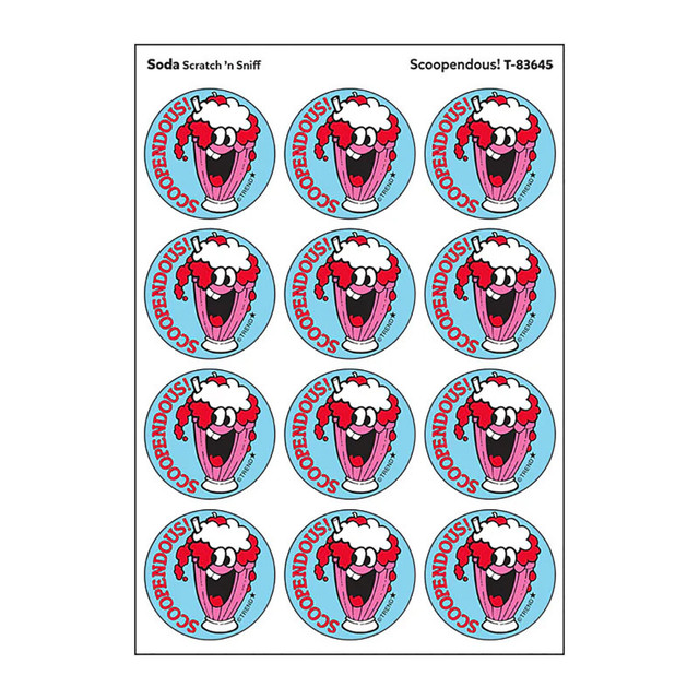 TREND ENTERPRISES INC. TREND Scoopendous!/Soda scent Retro Scratch 'n Sniff Stinky Stickers®, 24 ct.