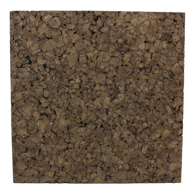 FLIPSIDE Flipside Products Dark Cork Tiles, 12" x 12", Pack of 4