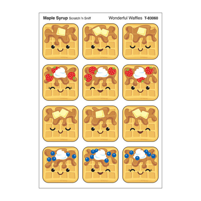 TREND ENTERPRISES INC. TREND Wonderful Waffles, Maple Syrup Scent Scratch 'n Sniff Stinky Stickers®, Pack of 48