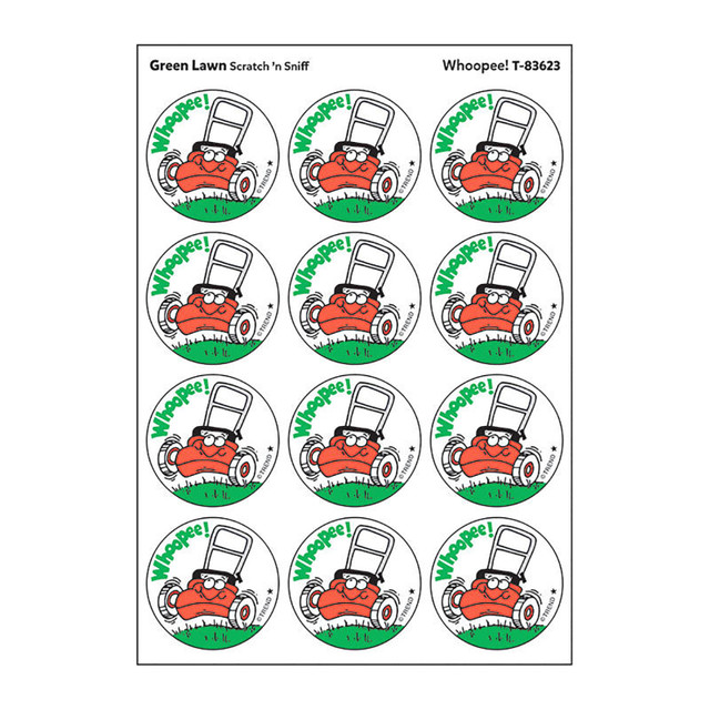 TREND ENTERPRISES INC. TREND Whoopee!/Green Lawn Scented Stickers, Pack of 24