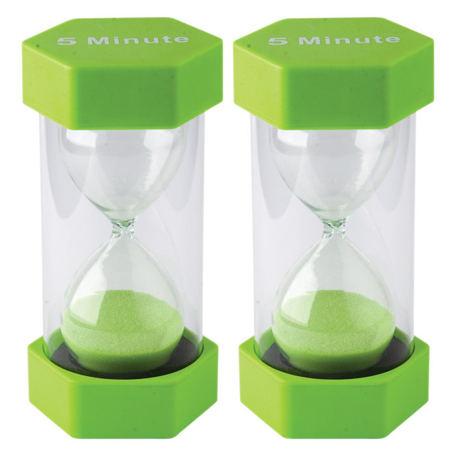 TEACHER CREATED RESOURCES Teacher Created Resources® 5 Minute Sand Timer - Large, Pack of 2