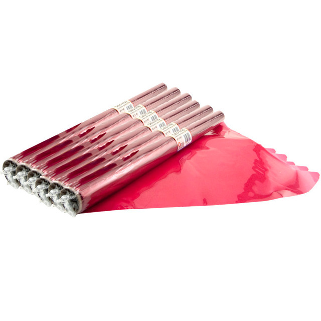 HYGLOSS PRODUCTS INC. Hygloss® Cello-Wrap™ Roll, Red, 20" x 12.5', 6 Rolls