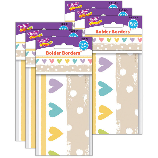 TREND ENTERPRISES INC. TREND Take Heart Bolder Borders®, 35.75 Feet Per Pack, 6 Packs