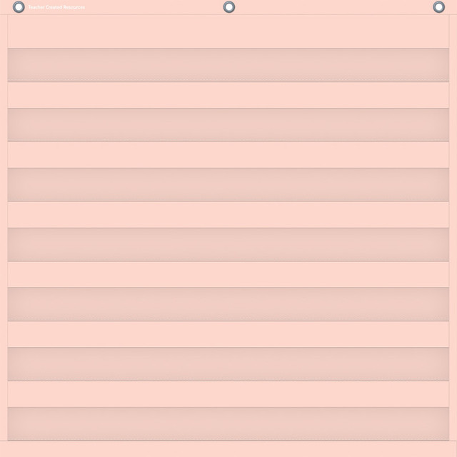 TEACHER CREATED RESOURCES Teacher Created Resources® Blush 7 Pocket Chart, 28" x 28"