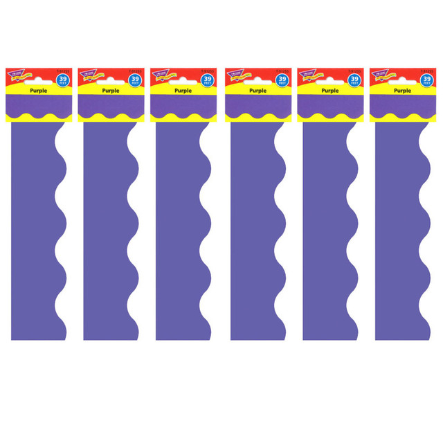 TREND ENTERPRISES INC. TREND Purple Terrific Trimmers®, 39 Feet Per Pack, 6 Packs