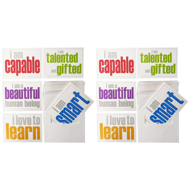 INSPIRED MINDS Inspired Minds Note Cards with Envelope, Self-Esteem Booster Set, 10 Per Set, 2 Sets
