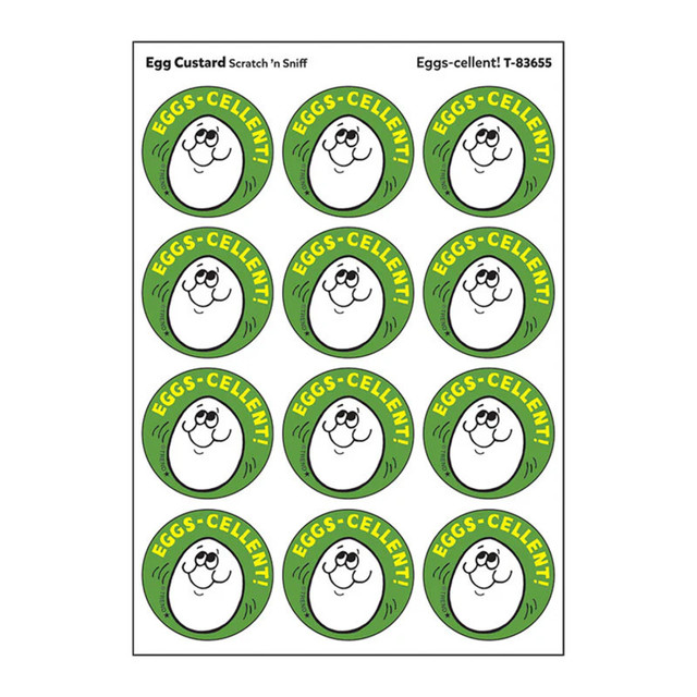 TREND ENTERPRISES INC. TREND Eggs-cellent!/ Egg Custard Scent Stickers, 24 ct.