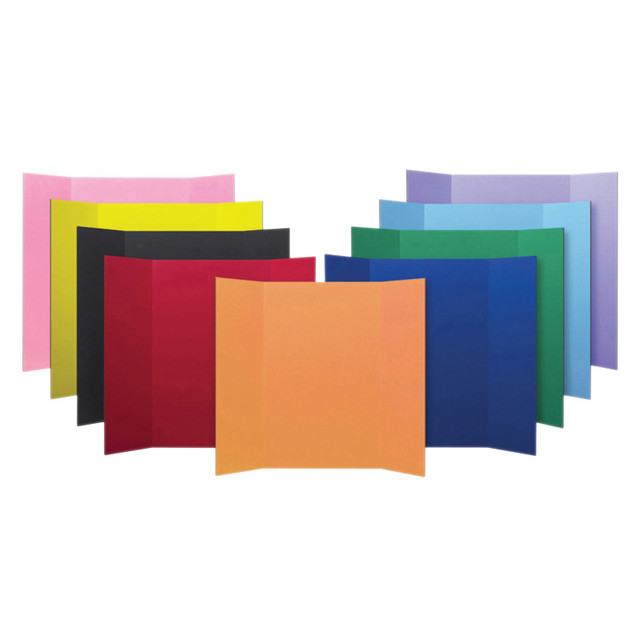 FLIPSIDE Flipside Products Corrugated Project Board, Assorted Colors, 36"W x 48"L, Pack of 24