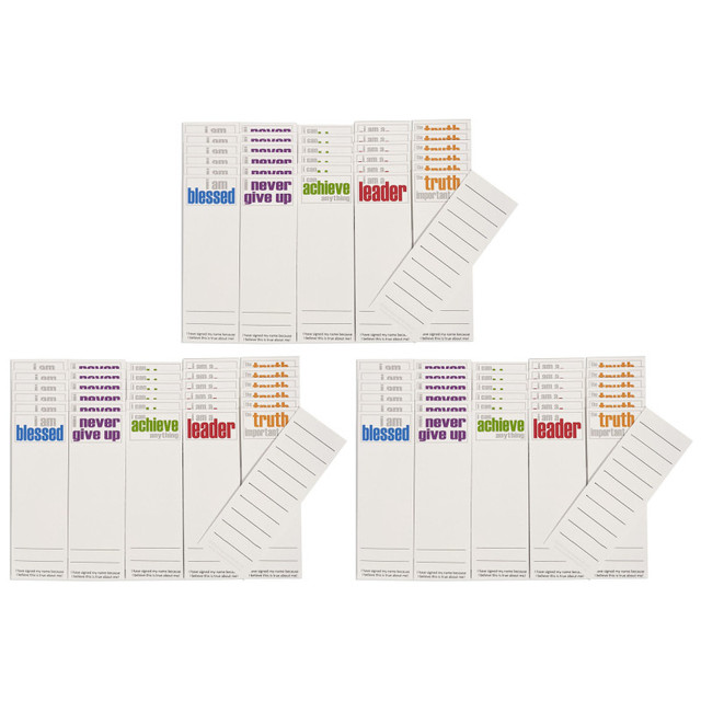 INSPIRED MINDS Inspired Minds Page Keepers Bookmarks, Encouragement Booster Set, 30 Per Set, 3 Sets