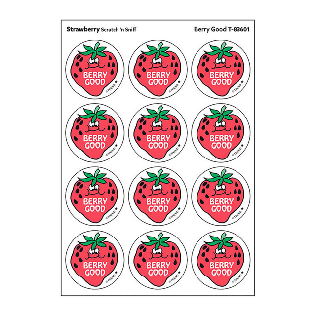 TREND ENTERPRISES INC. TREND Berry Good/Strawberry Scented Stickers, Pack of 24