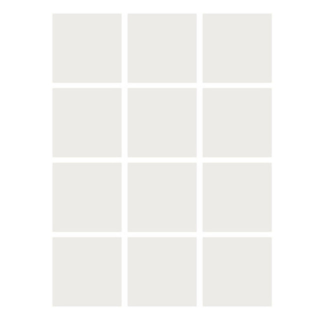 FLIPSIDE Flipside Products Dry Erase Stickables with Dry Erase Marker, White, 4" x 4", 12 Per Pack, 4 Packs