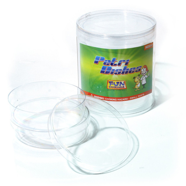 FUN SCIENCE Fun Science® Petri Dishes, Extra Deep, Pack of 4