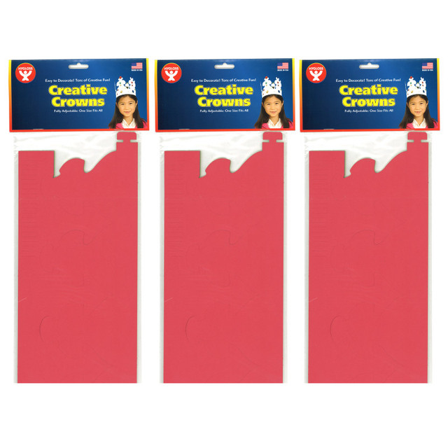 HYGLOSS PRODUCTS INC. Hygloss® Bright Tag Crowns, 24 Per Pack, 3 Packs